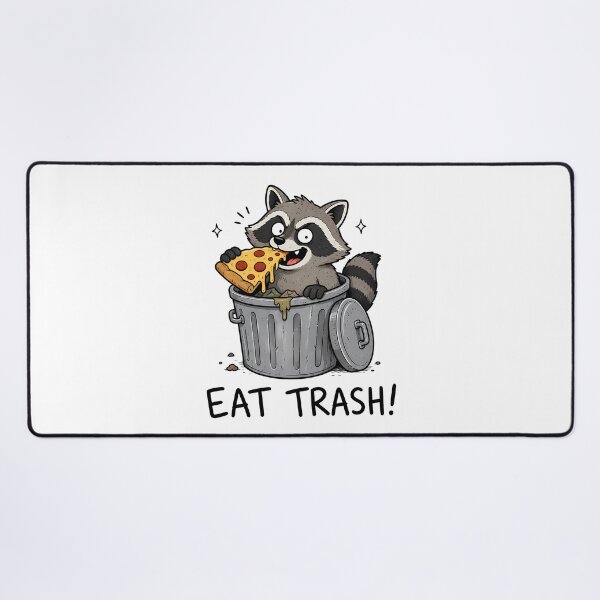Item preview, Raccoon Eating Pizza Trash Panda Funny Cartoon designed and sold by ShirtWreck.