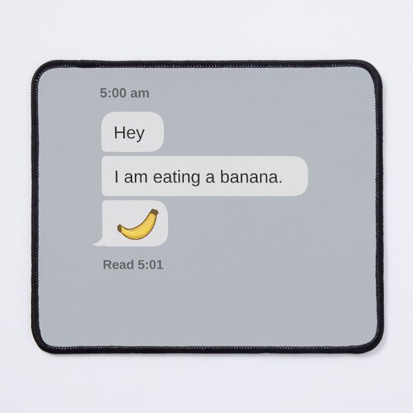 Item preview, A Banana at 5 AM | Texting Humor | Dark Ink designed and sold by EntangledRhyme.