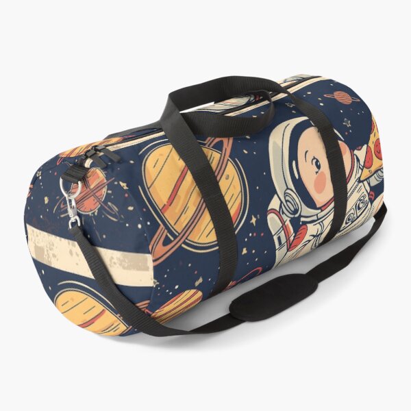 Item preview, Cute Astronaut Eating Pizza in Space – Funny Space Pizza Cartoon designed and sold by mrworld000.