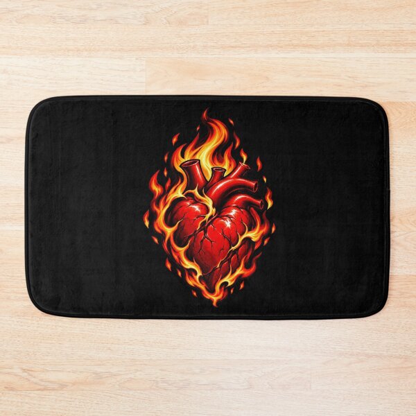 Item preview, Burning Heart – Fiery Anatomical Heart 3D designed and sold by Flower-Of-Life1.