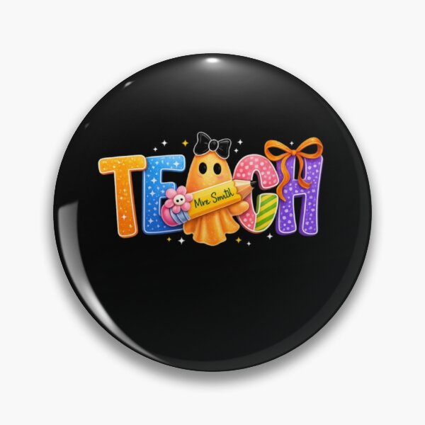 Item preview, Personalized Name Preppy Teach Boo Ghost Coquette Halloween designed and sold by AARABwino.
