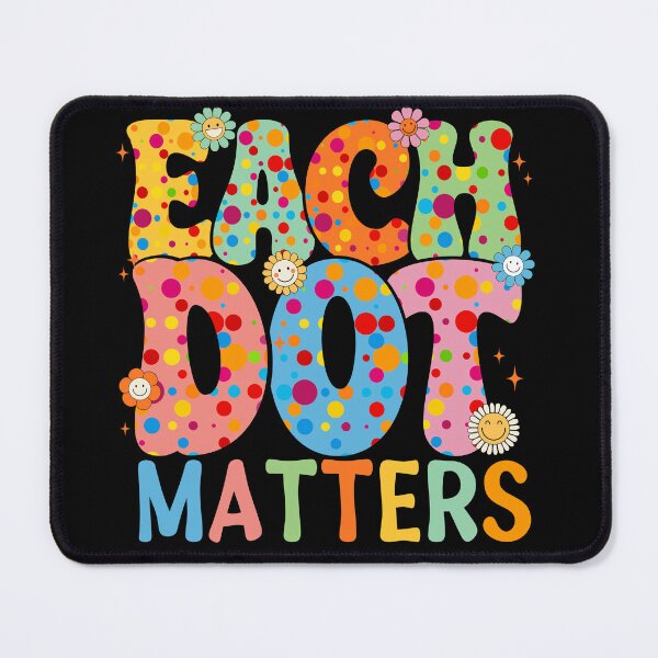 Item preview, Each Dot Matters Colorful Polka Dot Smiley Flower Design designed and sold by varin-studio.