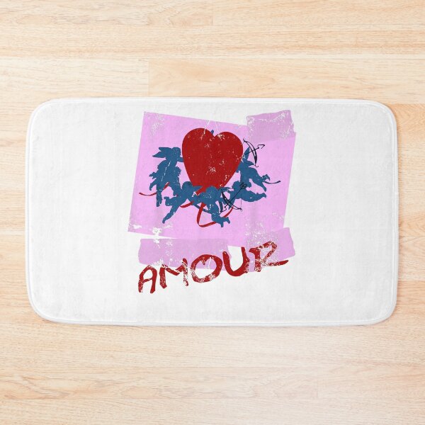 Item preview, Amour Red Heart Blue Cupids Vintage Pink Poster French Love Romantic Fan Apparel designed and sold by slmfams.