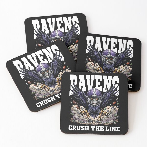 Item preview, RAVENS CRUSH THE LINE - BAL RAVENS designed and sold by KEF Custom.