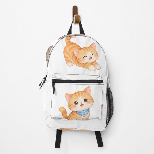 Item preview, Cute Watercolor Cats – Kawaii Cat Illustration designed and sold by Lyannaadesign.