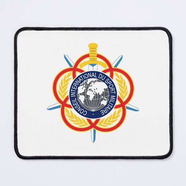 Item preview, CISM Conseil International du Sport Militaire World Emblem designed and sold by ChirariShope.