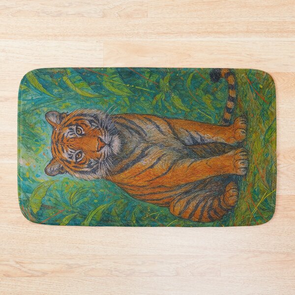 Item preview, Tiger Drawing – Colourful Wildlife Art designed and sold by GalleryKauffeld.