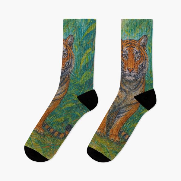 Item preview, Tiger Drawing – Colourful Wildlife Art designed and sold by GalleryKauffeld.