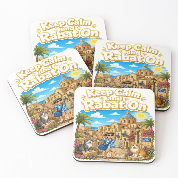 Item preview, Keep Calm and Rabat On - Funny Malta Travel & Cats T-Shirt designed and sold by Sushikidsntoddlers.