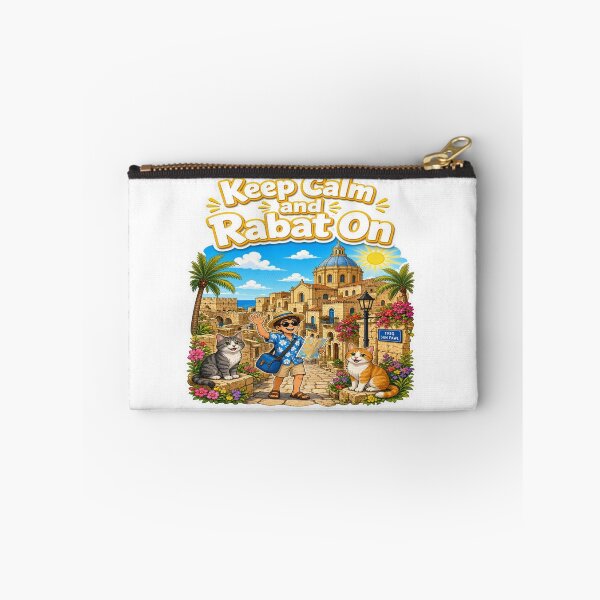 Item preview, Keep Calm and Rabat On - Funny Malta Travel & Cats T-Shirt designed and sold by Sushikidsntoddlers.
