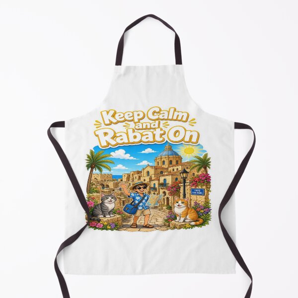 Item preview, Keep Calm and Rabat On - Funny Malta Travel & Cats T-Shirt designed and sold by Sushikidsntoddlers.