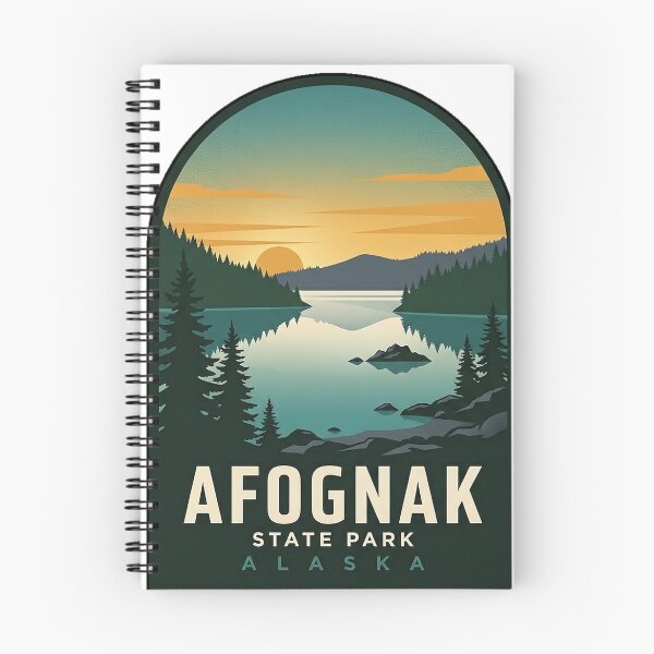 Item preview, Afognak Lake State Park Alaska Travel Sticker designed and sold by DetourDgn.