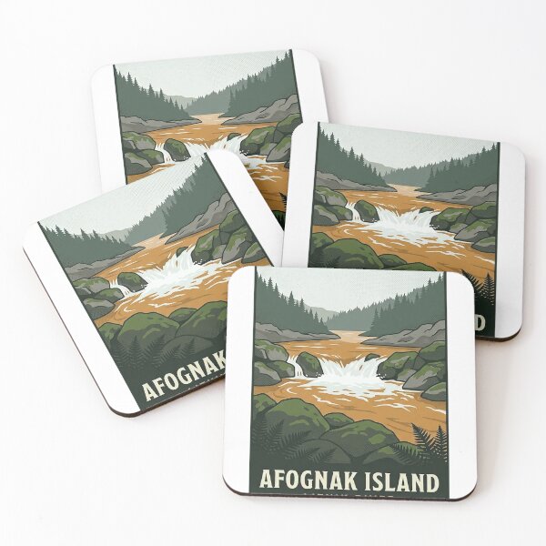 Item preview, Litnik River Afognak Island Alaska Sticker designed and sold by DetourDgn.