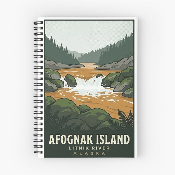 Item preview, Litnik River Afognak Island Alaska Sticker designed and sold by DetourDgn.