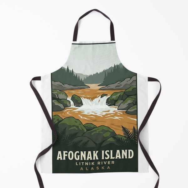 Item preview, Litnik River Afognak Island Alaska Sticker designed and sold by DetourDgn.