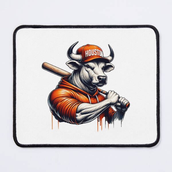 Item preview, Houston Baseball Bull Mascot Tee designed and sold by Ifeanyichukw.