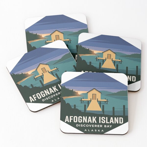 Item preview, Discoverer Bay Afognak Island Alaska Sticker designed and sold by DetourDgn.
