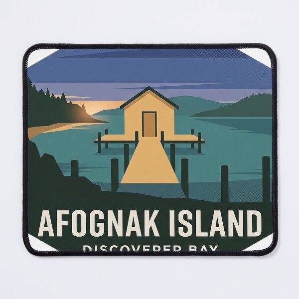 Item preview, Discoverer Bay Afognak Island Alaska Sticker designed and sold by DetourDgn.