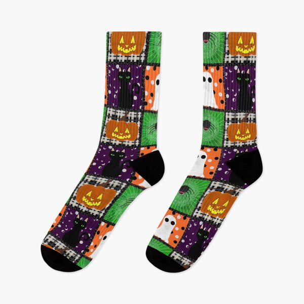Item preview, Cute Halloween Quilt Squares designed and sold by JaygiesDesign.