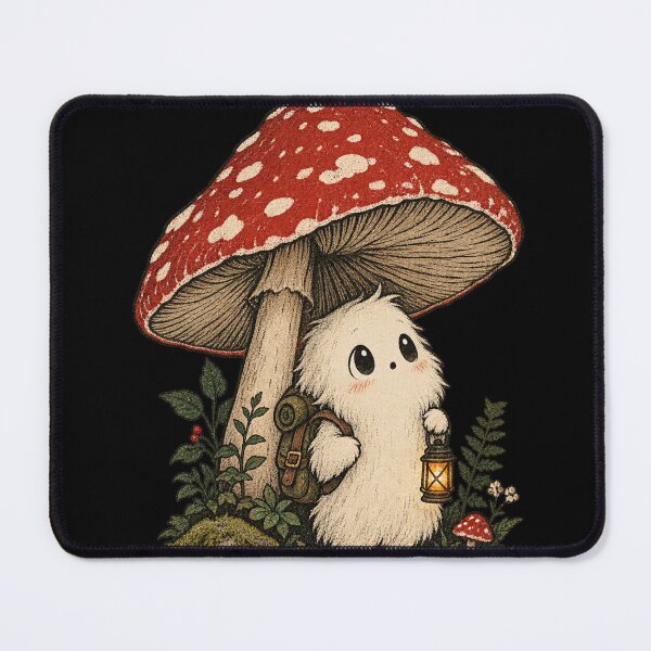 Item preview, Cute Mushroom Ghost Forest Explorer designed and sold by Shanker-studio.