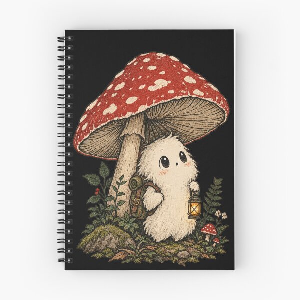 Item preview, Cute Mushroom Ghost Forest Explorer designed and sold by Shanker-studio.
