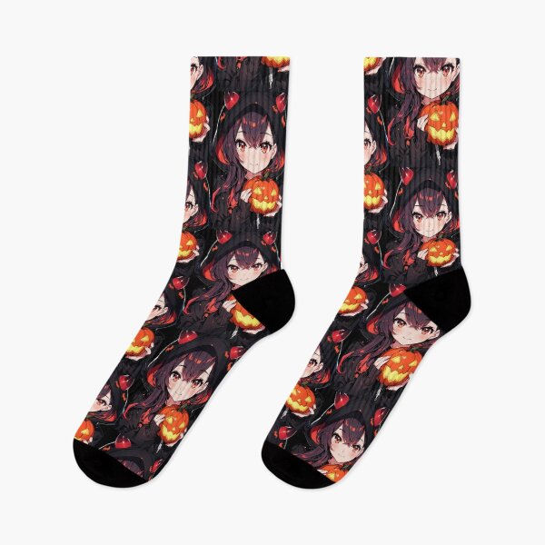 Item preview, Spooky Cute Chibi Demon Girl Red Eyes Halloween designed and sold by AnimDream .