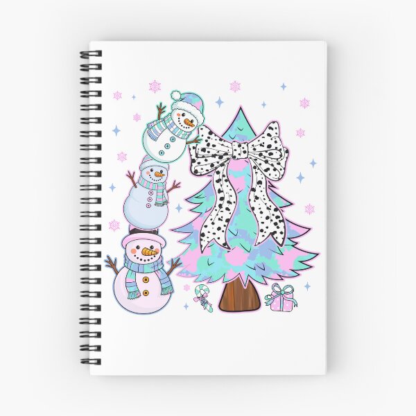 Item preview, Coquette Christmas Tree Snowmen Bow Cute Holiday Design designed and sold by varin-studio.