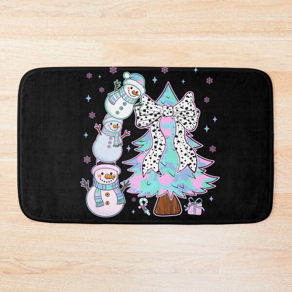 Item preview, Coquette Christmas Tree Snowmen Bow Cute Holiday Design designed and sold by varin-studio.