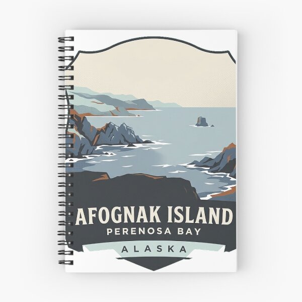 Item preview, Perenosa Bay Afognak Island Alaska Crest Sticker designed and sold by DetourDgn.