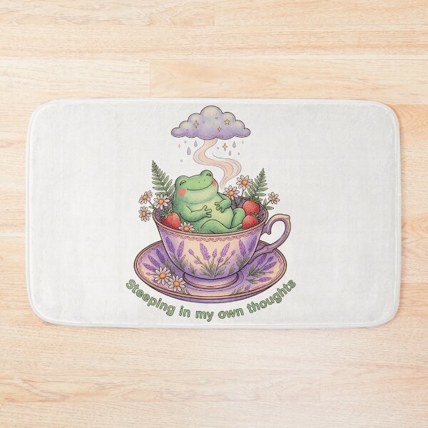 Item preview, Lavender Cottagecore Frog Teacup Pastel Aesthetic Shirt designed and sold by Aesthetic Amphi-Lab.