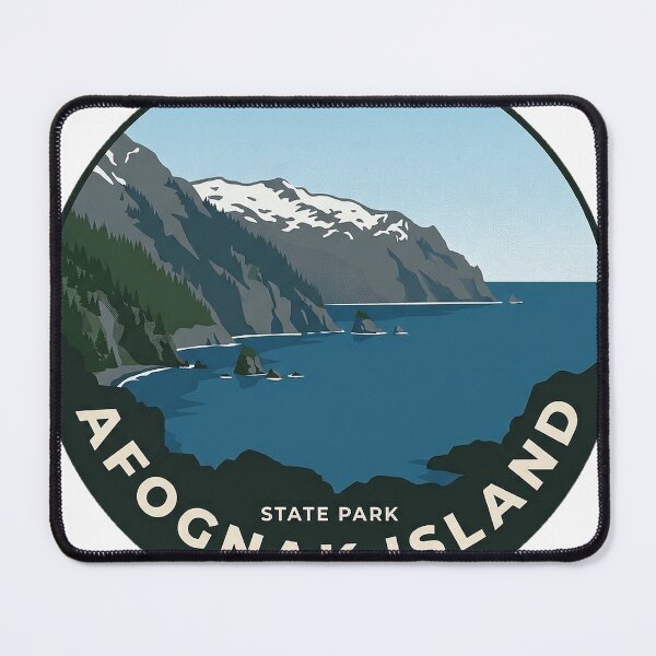 Item preview, Afognak Island State Park Kazakof Bay Sticker designed and sold by DetourDgn.