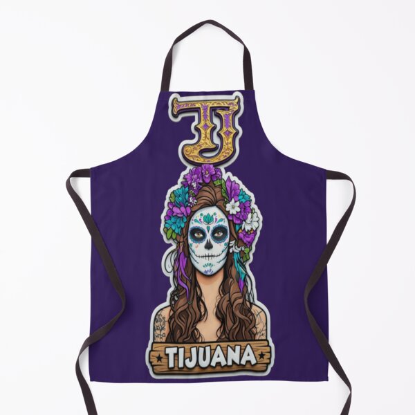 Item preview, Tijuana Day of the Dead Catrina Neon Portrait designed and sold by FABIOLA1970.