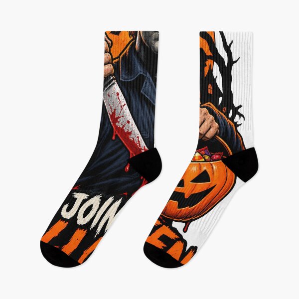 Item preview, Join The Halloween Crew – Horror Slasher Pumpkin Halloween T-Shirt designed and sold by CreativeNest Prints.
