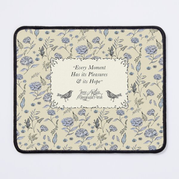 Item preview, Jane Austen - Mansfield Park quote - flowers - Yellow floral - Vintage florals. designed and sold by FanitsaArt.