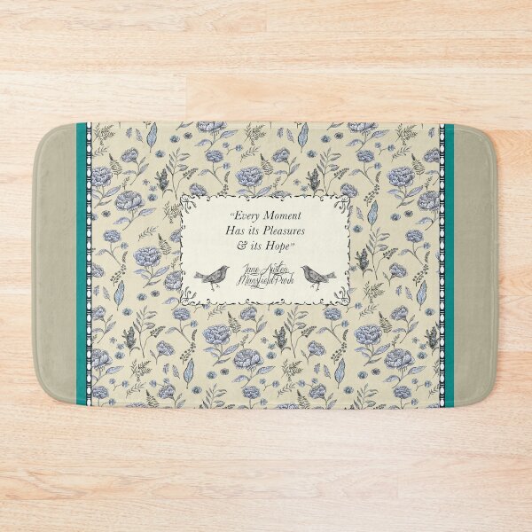 Item preview, Jane Austen - Mansfield Park quote - flowers - Yellow floral - Vintage florals. designed and sold by FanitsaArt.
