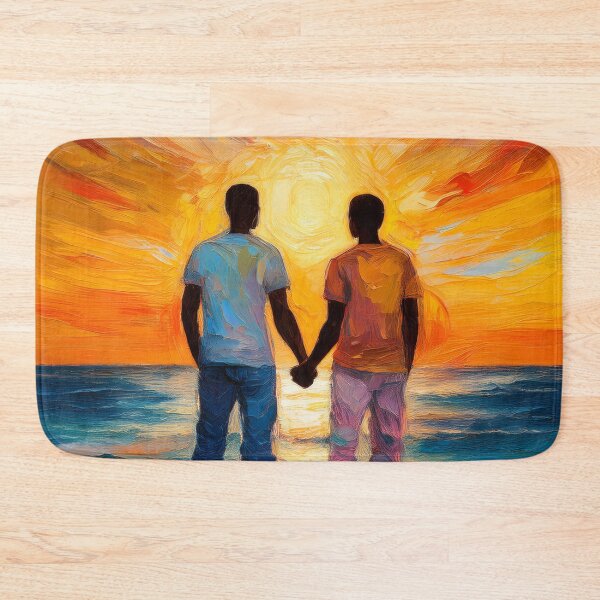 Item preview, Male love on the beach at sunset designed and sold by Photopat.
