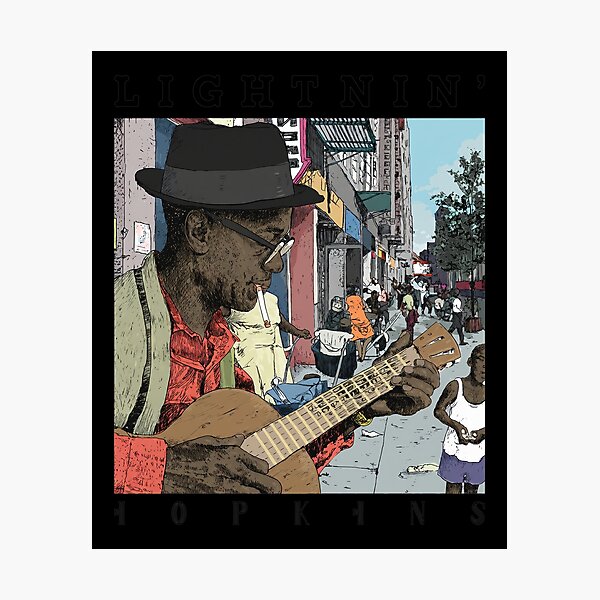 Item preview, Lightnin’ Hopkins Street Musician  designed and sold by Jailynoppefhj.