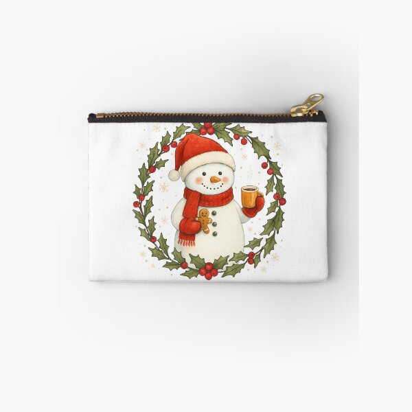 Item preview, Cute Snowman Hot Cocoa Gingerbread Christmas Winter designed and sold by varin-studio.