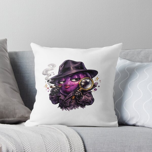 Item preview, Detective Grape Pastel Kawaii Noir Fruit Art designed and sold by Sommium .