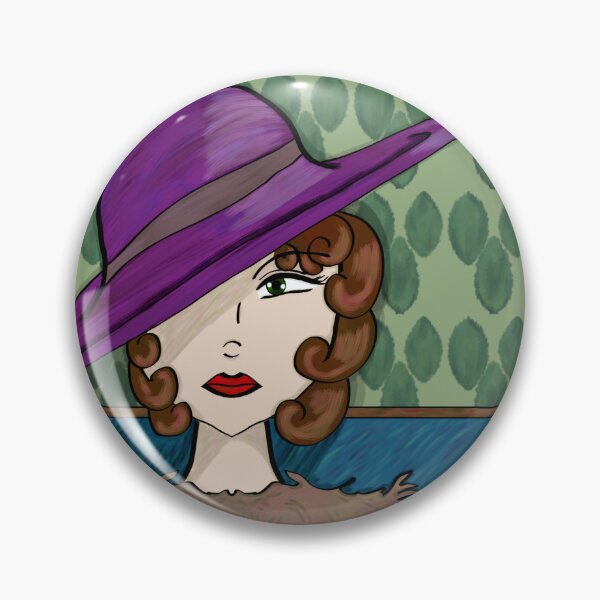 Item preview, Lady in Plum Hat designed and sold by JaygiesDesign.