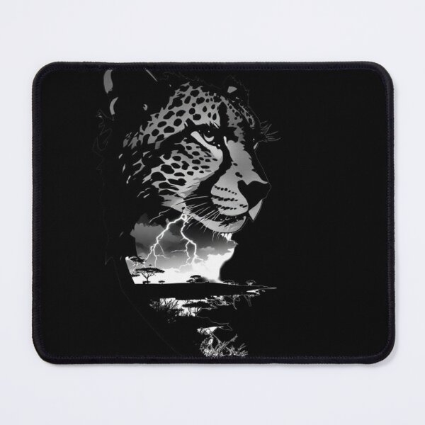 Item preview, Cheetah Storm in Black and White designed and sold by KinoDesign.