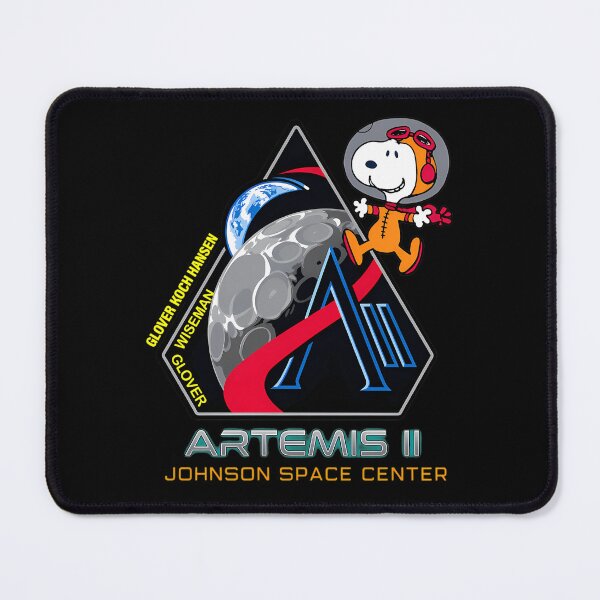 Item preview, Artemis II Mission Astronaut Snoopy NASA Space Patch designed and sold by coinpluz.