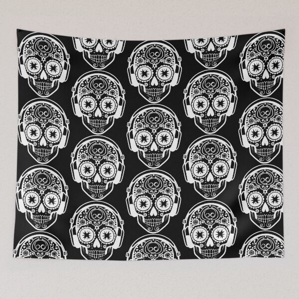 Item preview, Dj Sugar Skull White designed and sold by teeteeworldc.