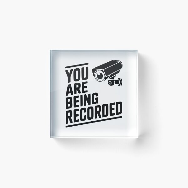 Item preview, You Are Being Recorded designed and sold by Frank Ring.