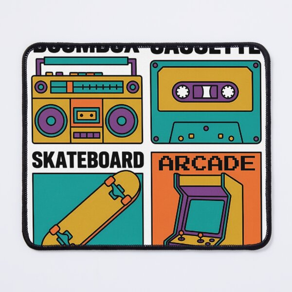 Item preview, Retro 80s Nostalgia Boombox Cassette Skateboard Arcade designed and sold by iwzzuel.