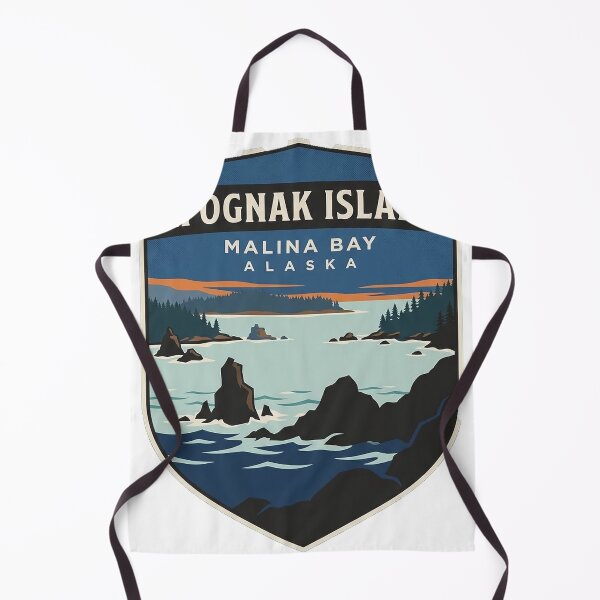 Item preview, Malina Bay Afognak Island Alaska Sea Stack Sticker designed and sold by DetourDgn.