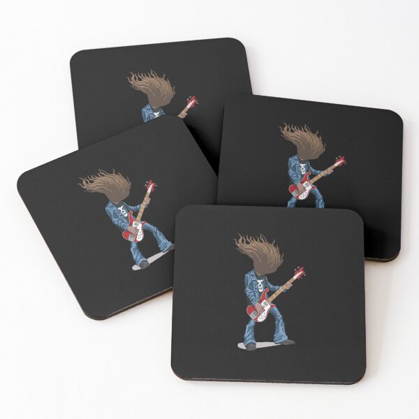 Item preview, Headbanging Bass Player Dreadlocks Rock Art designed and sold by Jailynoppefhj.