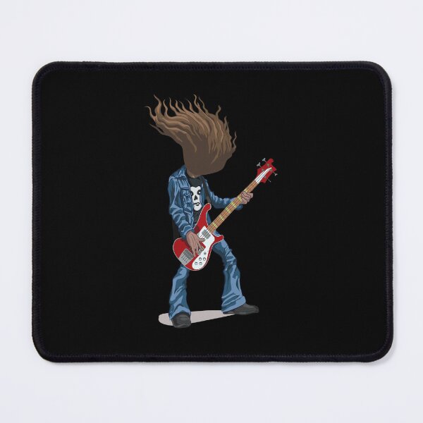 Item preview, Headbanging Bass Player Dreadlocks Rock Art designed and sold by Jailynoppefhj.