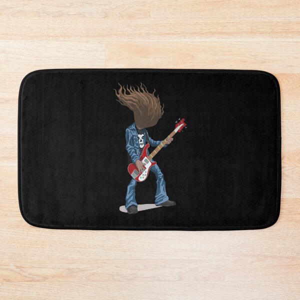 Item preview, Headbanging Bass Player Dreadlocks Rock Art designed and sold by Jailynoppefhj.