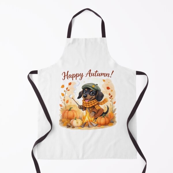 Item preview, Adorable dachshund Fall Art designed and sold by Kedspicedesign.